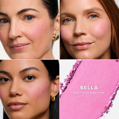 Saie SuperSuede Baked Blush tono rosado natural para mejillas.