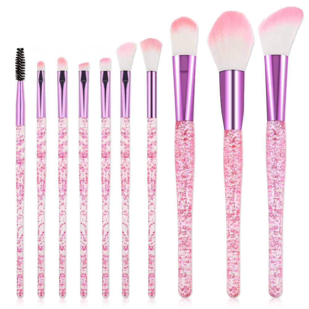 Pinceles Salbsever: conjunto brillante para acabado impecable en maquillaje facial.