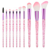 Pinceles Salbsever: conjunto brillante para acabado impecable en maquillaje facial.