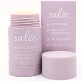 Salée barra de cera para cabello, ofrece un peinado hacia atrás suave y duradero.