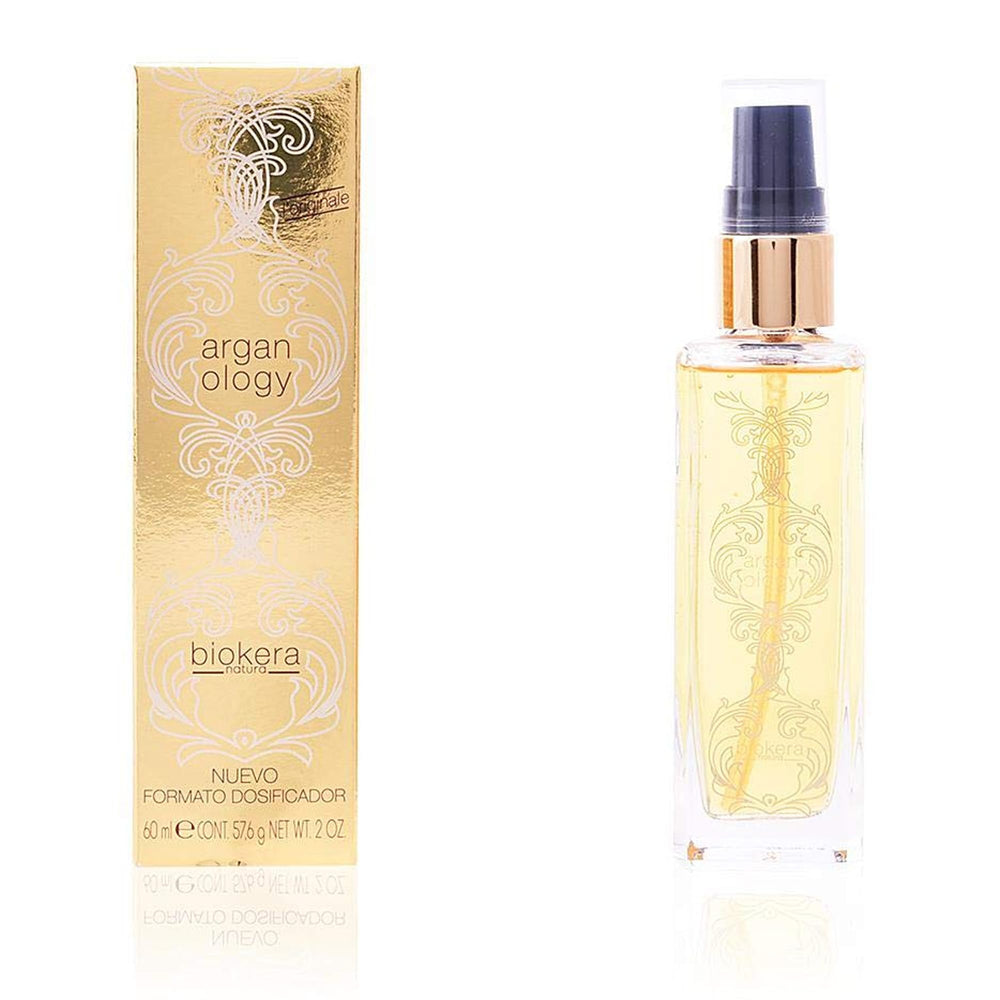 Salerm Arganology Serum envase de 60 ml para cuidado capilar sin residuos