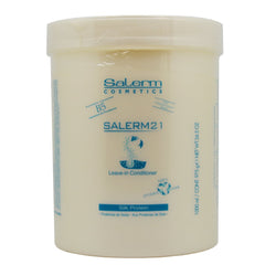Salerm 21 acondicionador sin enjuague en tarro grande para brillo y protección del cabello