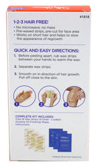 Pack de dos tiras para retoques faciales, más comodidad.