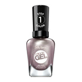 Sally Hansen Miracle Gel Adrenaline Crush, botella de esmalte, acabado metalizado de larga duración.