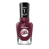 Sally Hansen Miracle Gel muestra el bote de esmalte V-Amplified con color duradero.