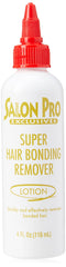 Salon Pro Exclusives removedor de uniones, botella de 4 onzas para disolver adhesivo.