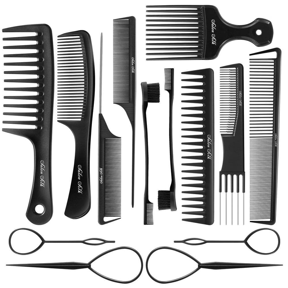 SALON SILK: conjunto de 14 peines para peinado diario y versátil.