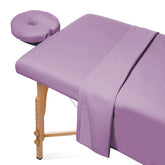 Saloniture, sábanas de mesa de masaje 3 piezas lavanda para mayor confort del cliente