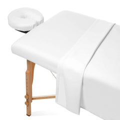 Saloniture: sábanas de microfibra para mesa de masaje, suaves y transpirables para mayor comodidad.