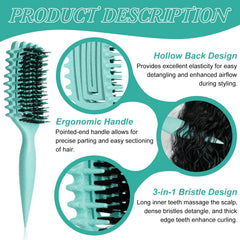 SALONKEY cerdas suaves reducen el frizz y definen rizos con movimiento