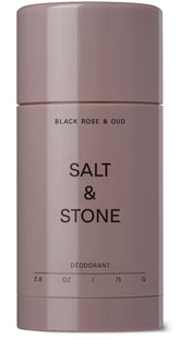 Salt & Stone déodorant bouteille avant protection longue durée sans aluminium.