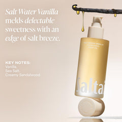 Saltair huile pour le corps – notes vanille santal mer et parfum doux