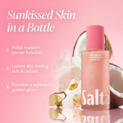 Saltair Perlas Reflectantes: aceite corporal con resplandor suave para piel radiante