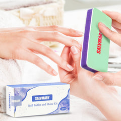 SALVMARY esponja EVA suave para pulido de uñas sin dañar.