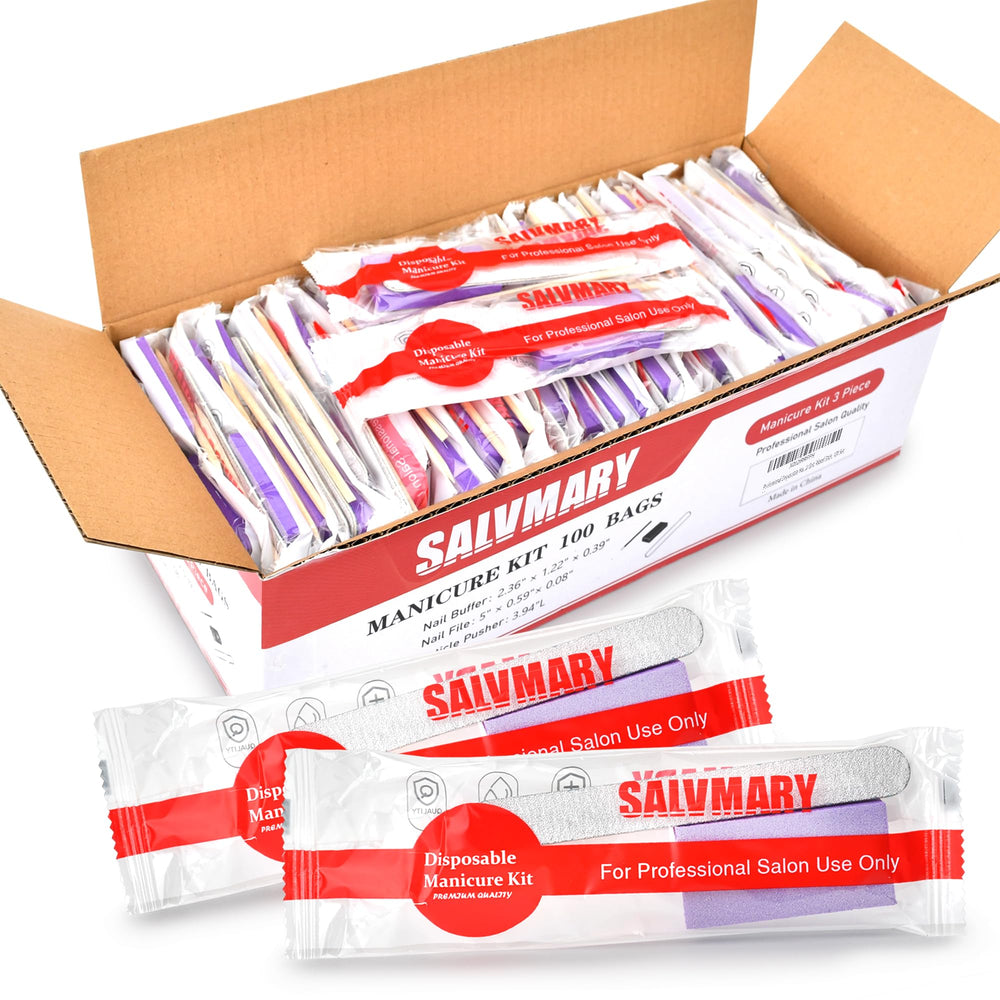 SALVMARY kit desechable de manicura, práctico para salones y spa