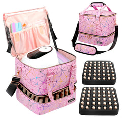 Sambois organizador-esmaltes-84-botellas: almacenamiento compacto para esmaltes y herramientas.