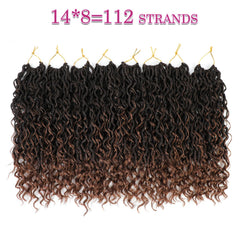 SamBraid Goddess Locs 14'' incluye 8 paquetes para cobertura completa.