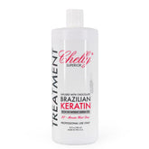 Sameriver Chelly Keratin con chocolate en la botella para brillo natural.