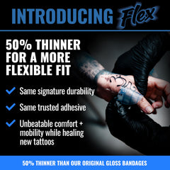 Saniderm Flex acabado mate para menor reflejo en la piel