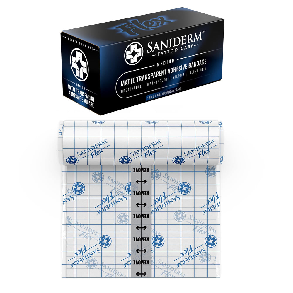 Saniderm Flex banda tatuaje con adhesivo para curación suave