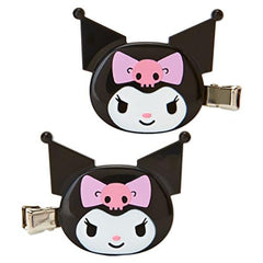 SANRIO Kuromi, juego de dos lazos para cabello, fijación confiable.