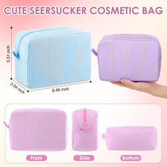 Sanwuta bolsa maquillaje con cremallera metálica para acceso rápido.
