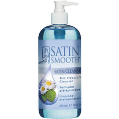 SATIN SMOOTH: botella limpia lista para pre depilación y piel suave