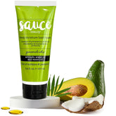 SAUCE BEAUTY Guacamole mascarilla para cabello: botella lista para tratamiento suave y nutritivo.