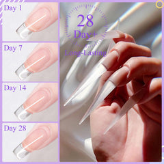 Brillo transparente y uniforme del gel SAVILAND para uñas.