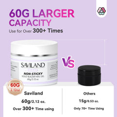 SAVILAND chrome powders for metallic shine on sculpted nails