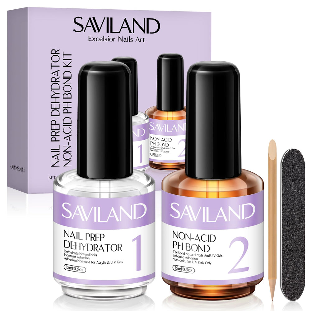 SAVILAND Deshidratante natural para uñas, mejora la adherencia sin aceite.