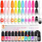 SAVILAND esmalte gel para aerógrafo 12 colores vibrantes