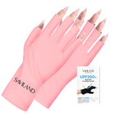 Guantes UV Saviland para uñas protegen la piel durante el curado.