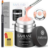 SAVILAND kit gel construcción uñas rosa nude para extensiones