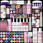 SAVILAND kit de uñas acrílicas con luz UV para manicura en casa