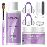 SAVILAND kit uñ as acrílicas, conjunto completo para principiantes, perfecto para usar en casa