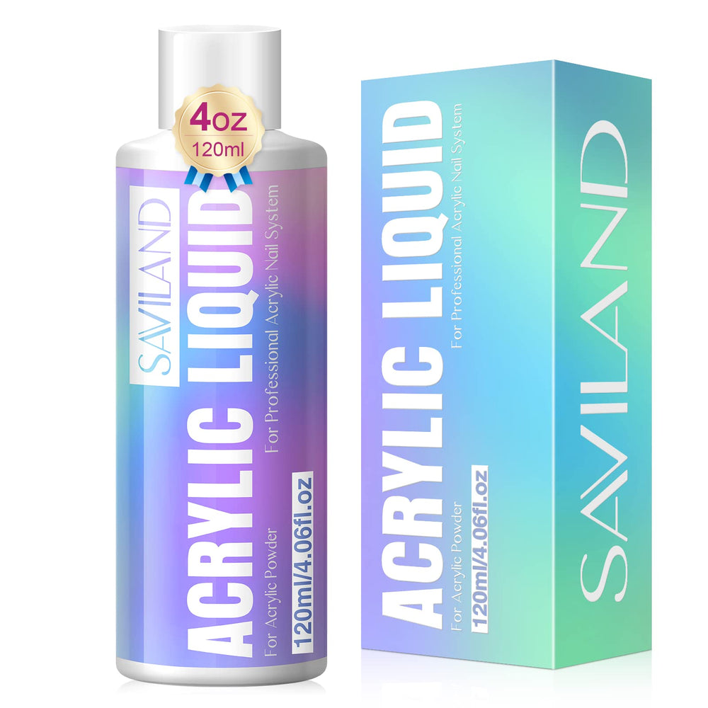 Saviland liquid monomero acrilico 120ml en botella, listo para uso en casa.