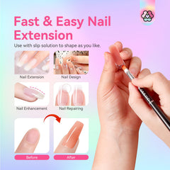 SAVILAND Poly Gel Color—extension d'ongles robuste grâce à sa couleur durable.
