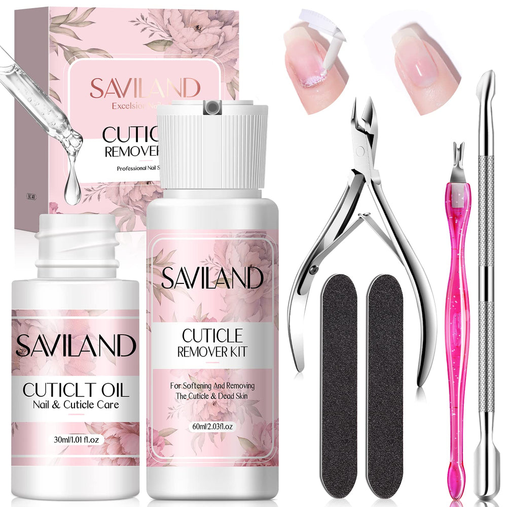 SAVILAND removedor de cuticula crema 60 ml para suavizar piel muerta
