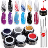SAVILAND Spider Gel blanco para líneas precisas y acabado suave