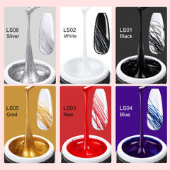 SAVILAND Spider Gel negro para líneas nítidas y diseño elegante