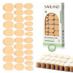 SAVILAND tapas adhesivas para uñas, 600 piezas listas para pegar con comodidad.