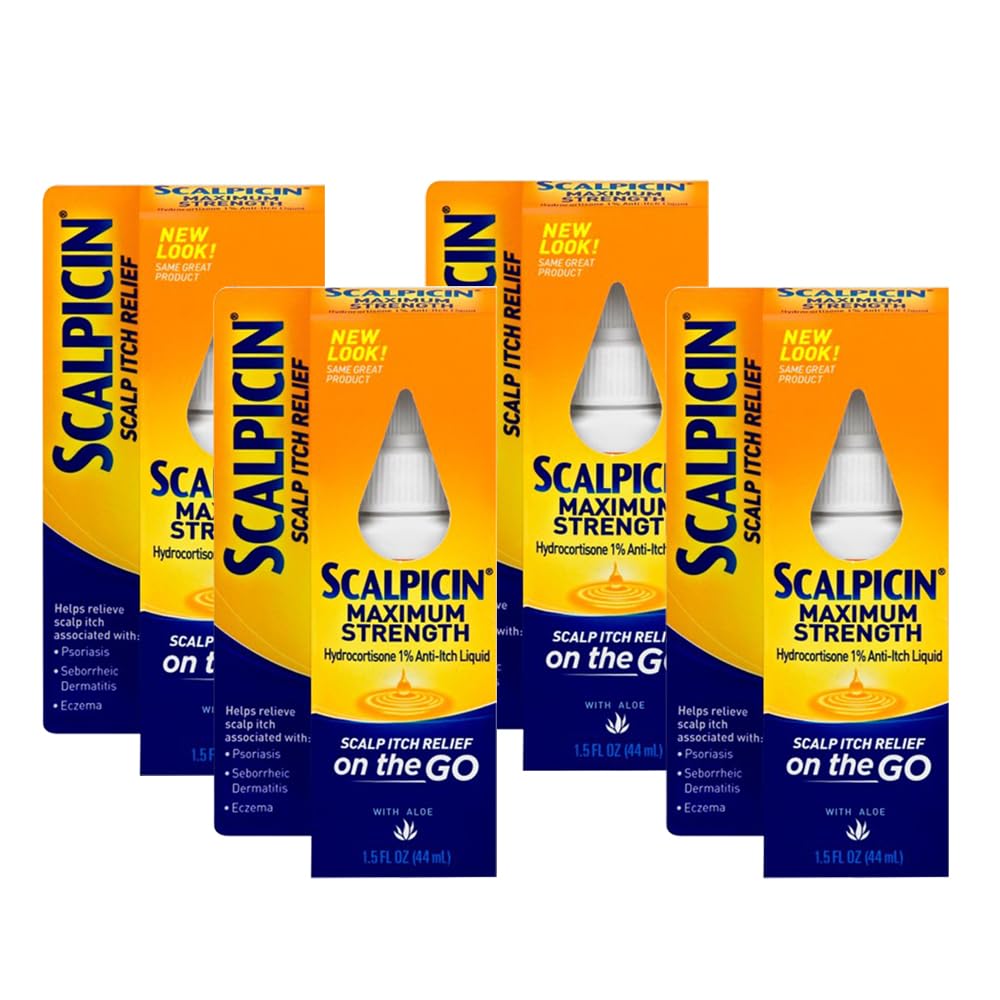 Scalpicin Max Strength: botella de 1,5 oz para aliviar picor del cuero cabelludo.