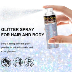 Scarman Glint-Rainbow: brillo ultrafino en cabello para looks duraderos.