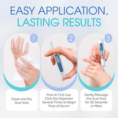 ScarScience Gel Scar Application: application facile du silicone lors du massage quotidien.