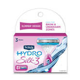 Schick Hydro Silk 3 recambios 4-pack para afeitado suave y cómodo