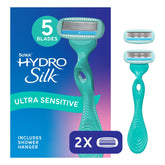 Schick Hydro Silk Rasur Curvas: hojas que abrazan contornos para una afeitada más precisa.