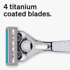 Schick Quattro Titanium: afilado-perimetro para zonas difíciles.