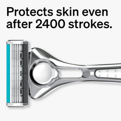 Schick Quattro Titanium, tira lubricante con aloe para deslizamiento suave