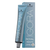 Schwarzkopf Igora Royal Highlifts 12-1 Super Ash, envase 60 ml, color rubio frío sin amarillear.